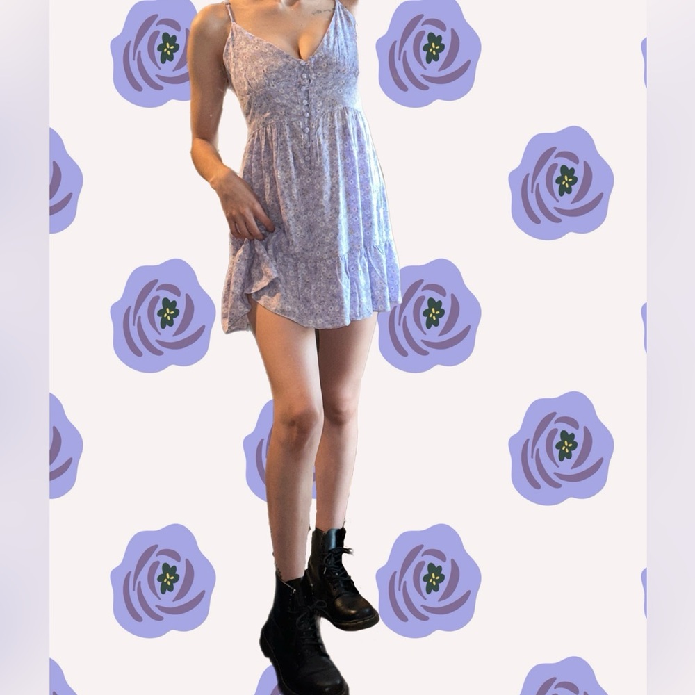 Aeropostale Floral Purple Sundress